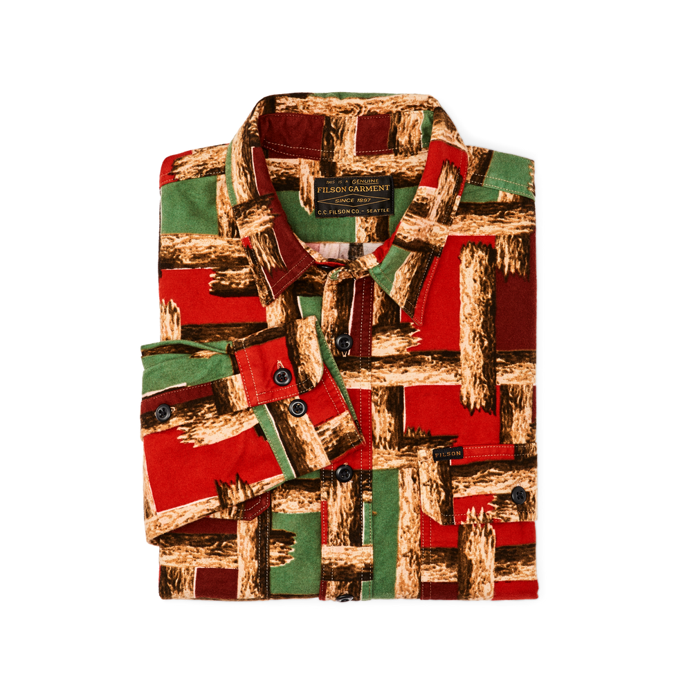 Alternate view of the Filson Field Flannel Shirt - Log Jam