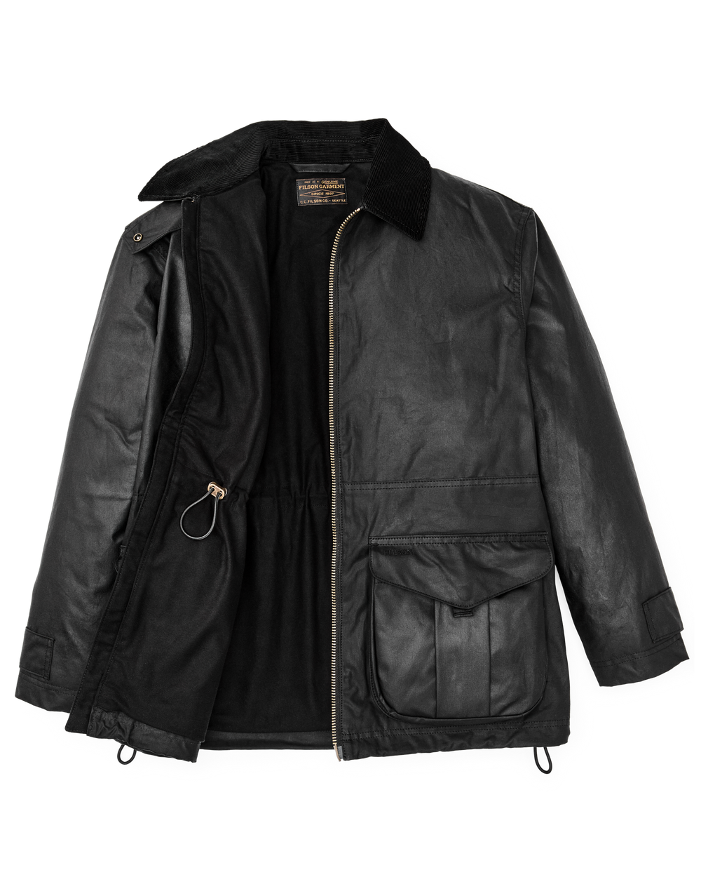 Women's Cover Cloth Raincoat - Black