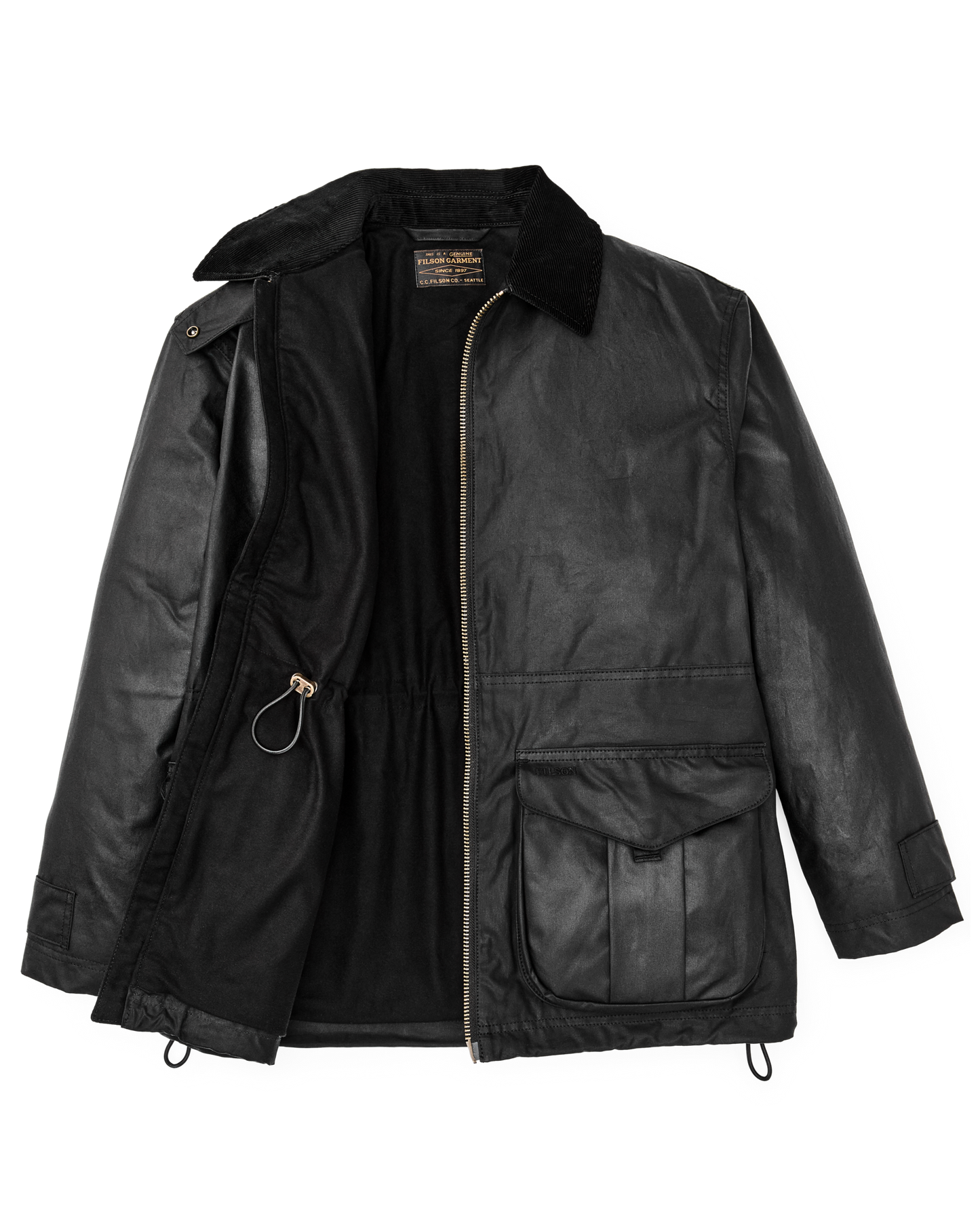 Women's Cover Cloth Raincoat - Black