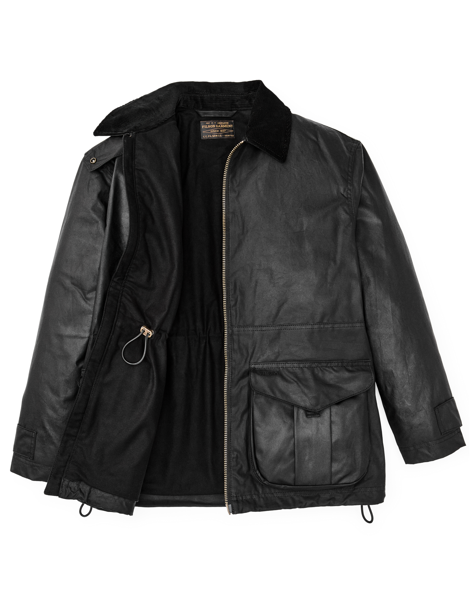 Women's Cover Cloth Raincoat - Black