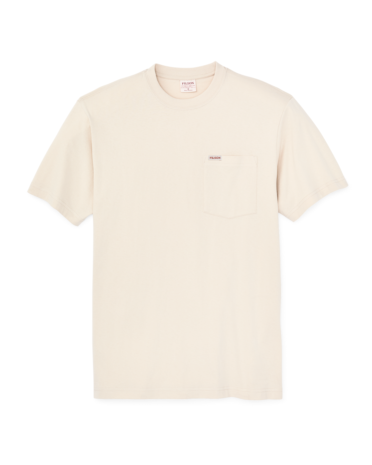 Front-facing image of the Filson Outfitter Pocket T-shirt - Natural