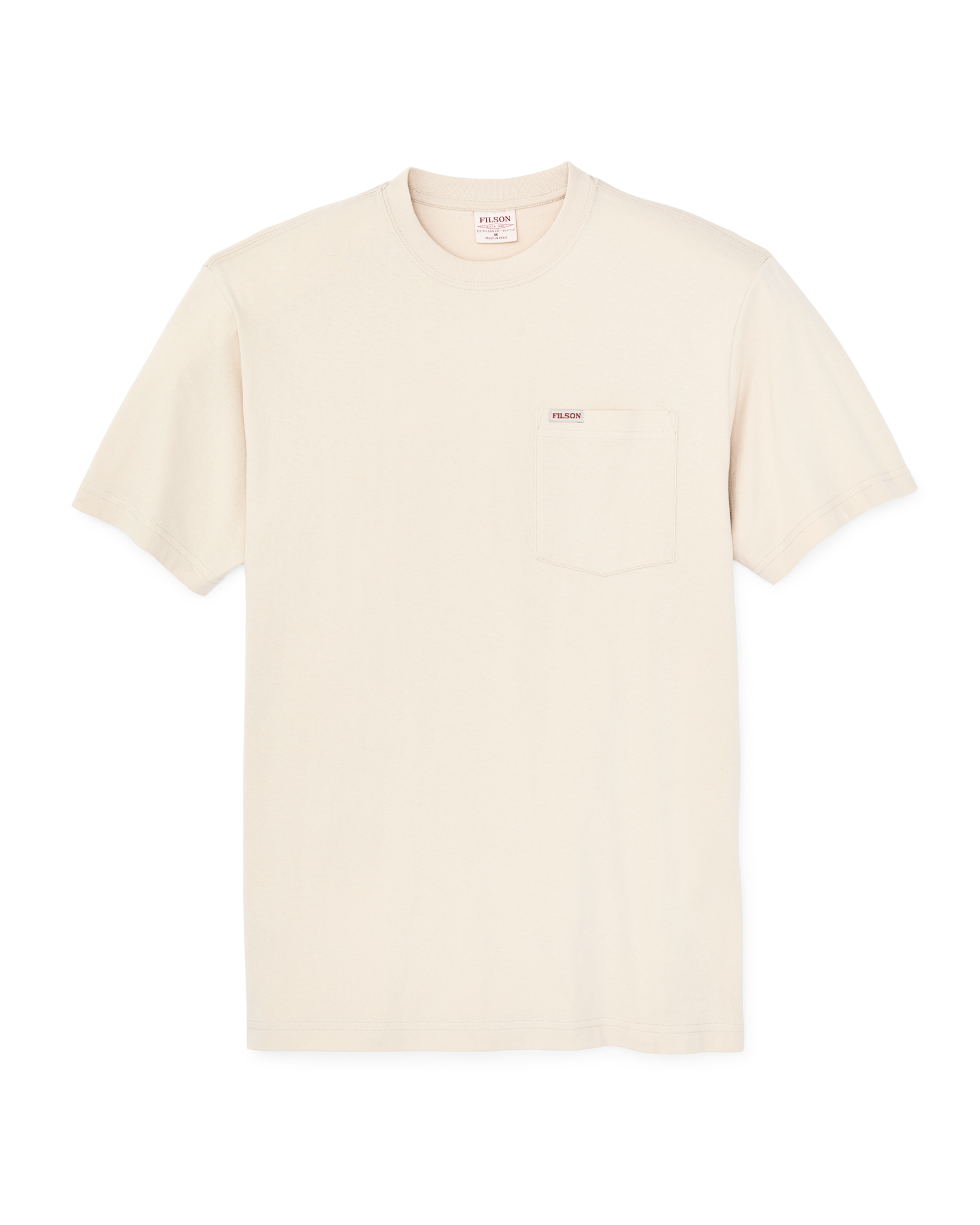 Front-facing image of the Filson Outfitter Pocket T-shirt - Natural