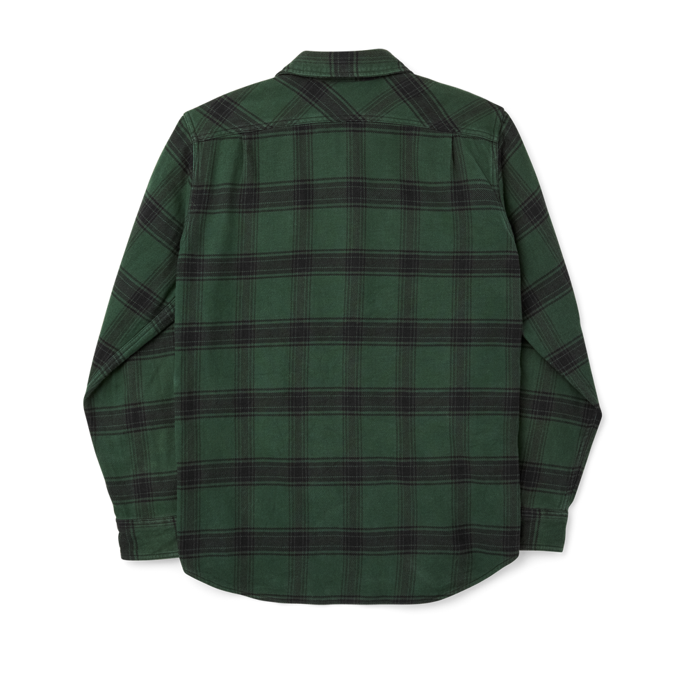 Alternate view of the Filson Vintage Flannel Work Shirt - Green / Black