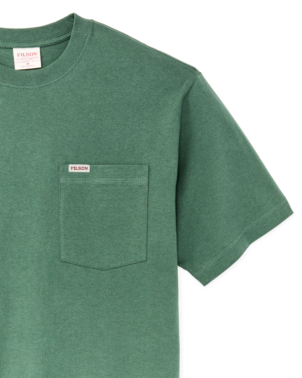 Alternate view of the Filson Outfitter Pocket T-shirt - Olive Green