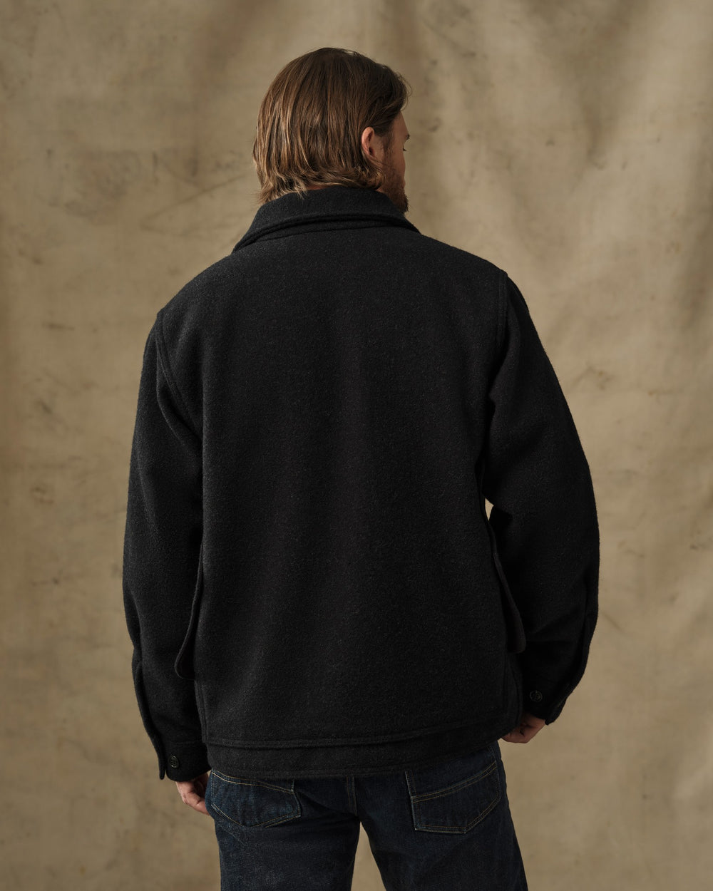 Mackinaw Wool Cruiser Jacket - Charcoal