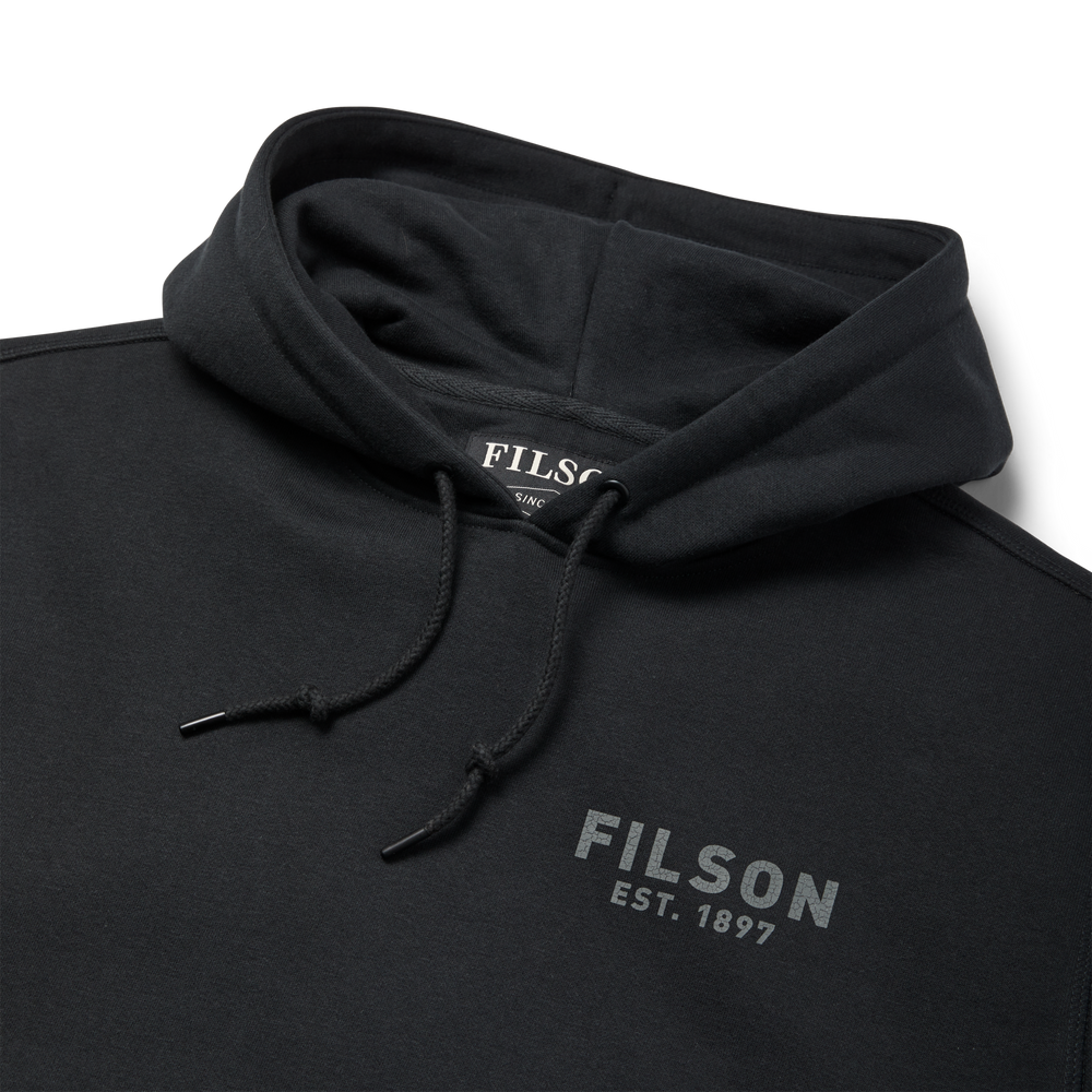 Alternate view of the Filson Popeye Pullover Hoodie - Black Popeye Helm