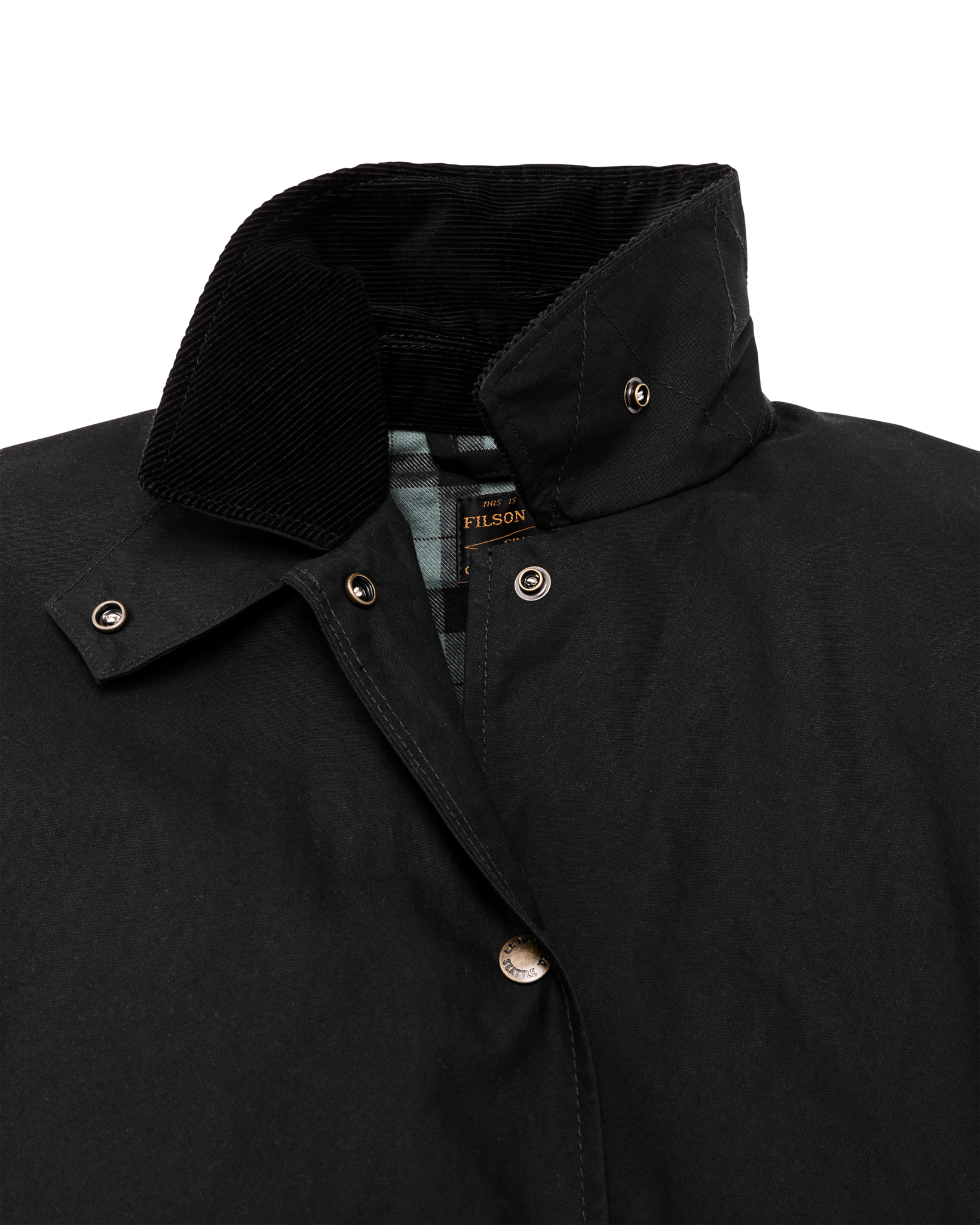 Women's Harbor Front Waxed Jacket - Black