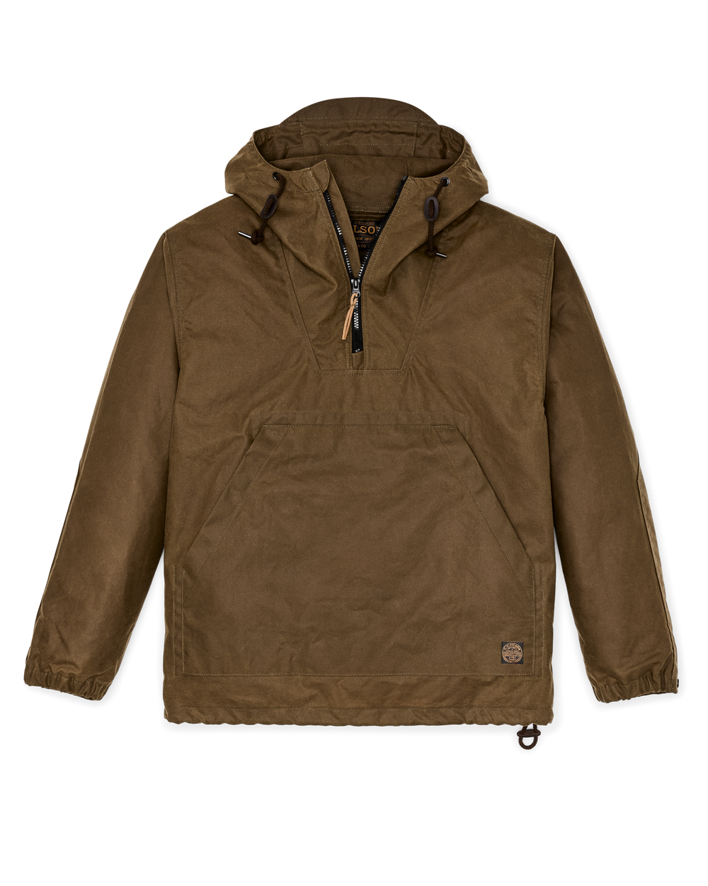 Shelter Cloth Waxed Anorak - Dark Tan | Filson