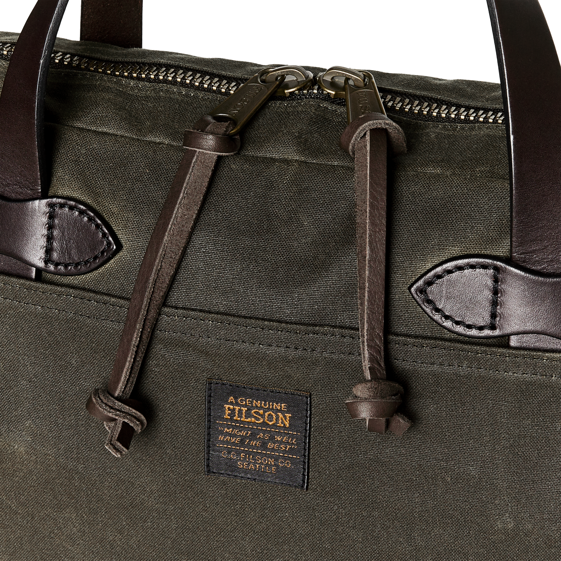 Waxed Canvas Compact Briefcase | Filson Waxed Canvas Compact Briefcase | Filson