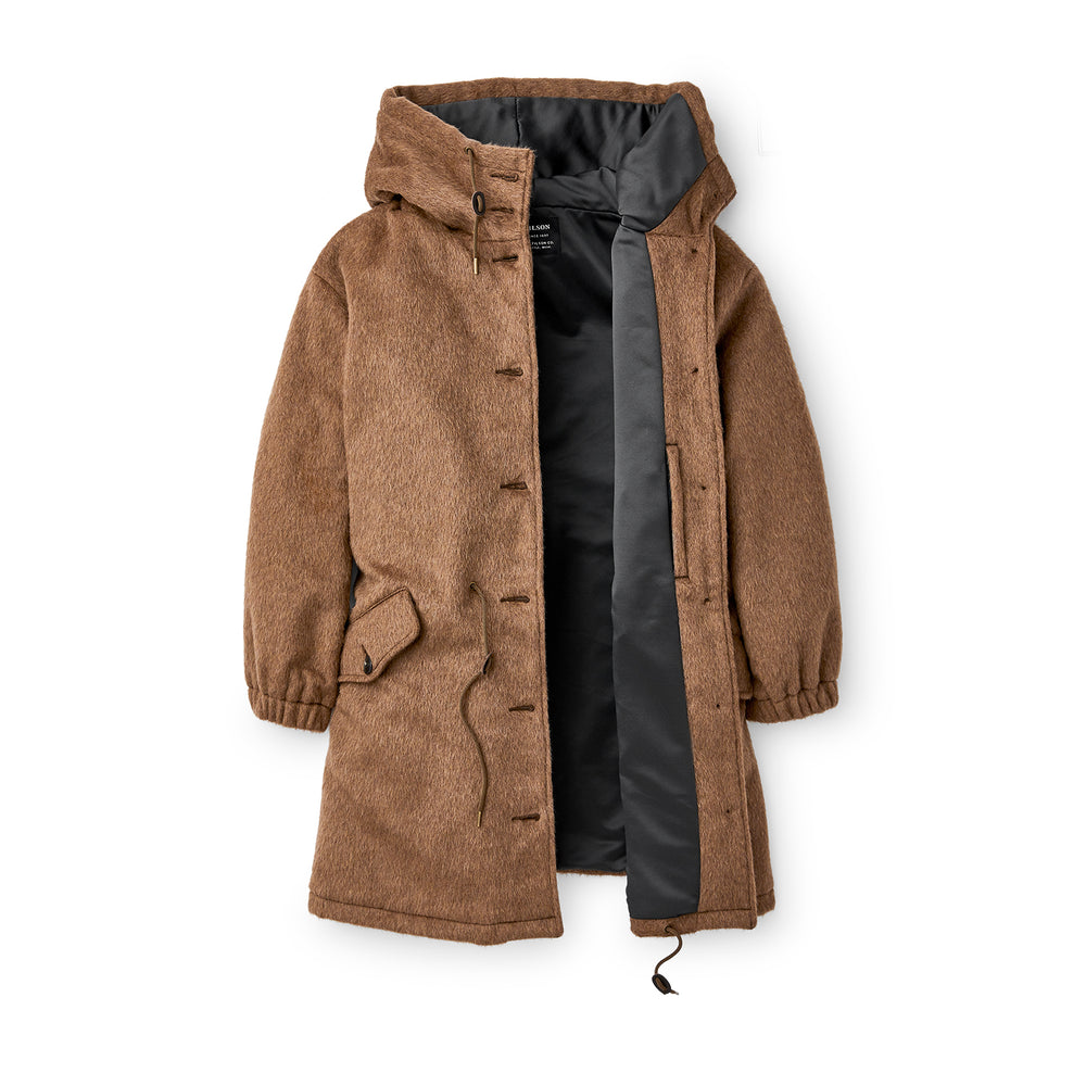 Women's Wool Mohair Parka - Brown