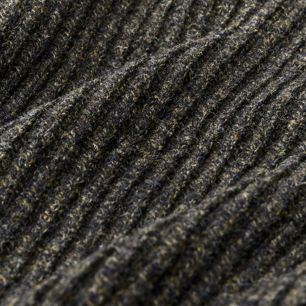Alternate view of the Filson Bristol Shawl Neck Sweater  - Moss / Black Melange