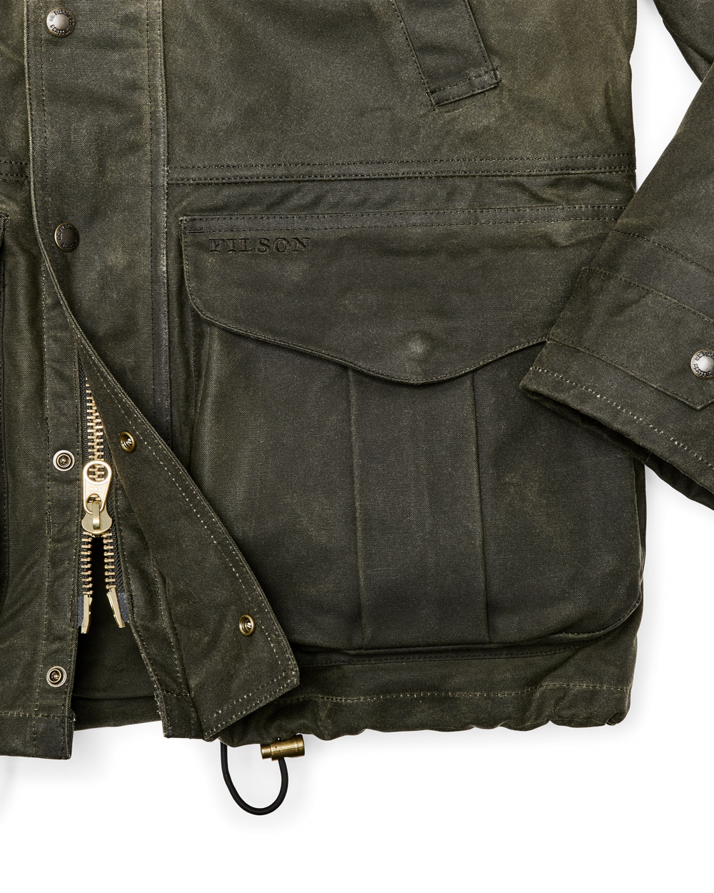 Lined Tin Cloth Field Jacket - Otter Green
