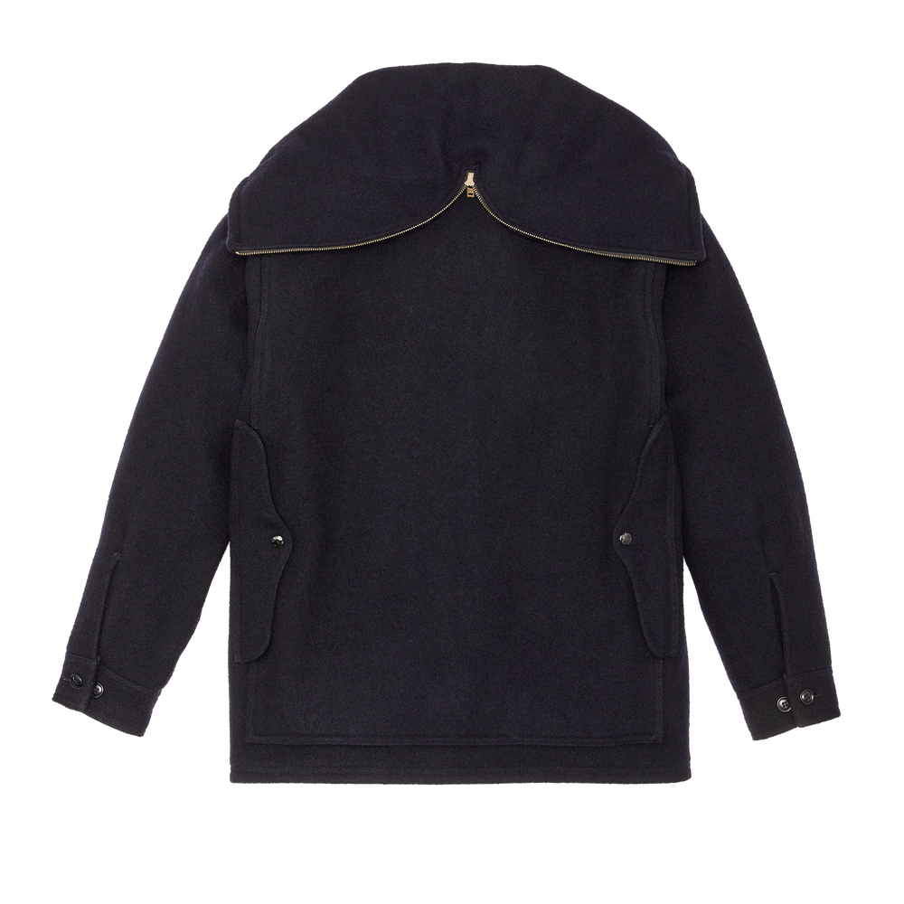 Alternate view of the Filson Mackinaw Wool Hooded Cruiser Jacket - Dark Navy