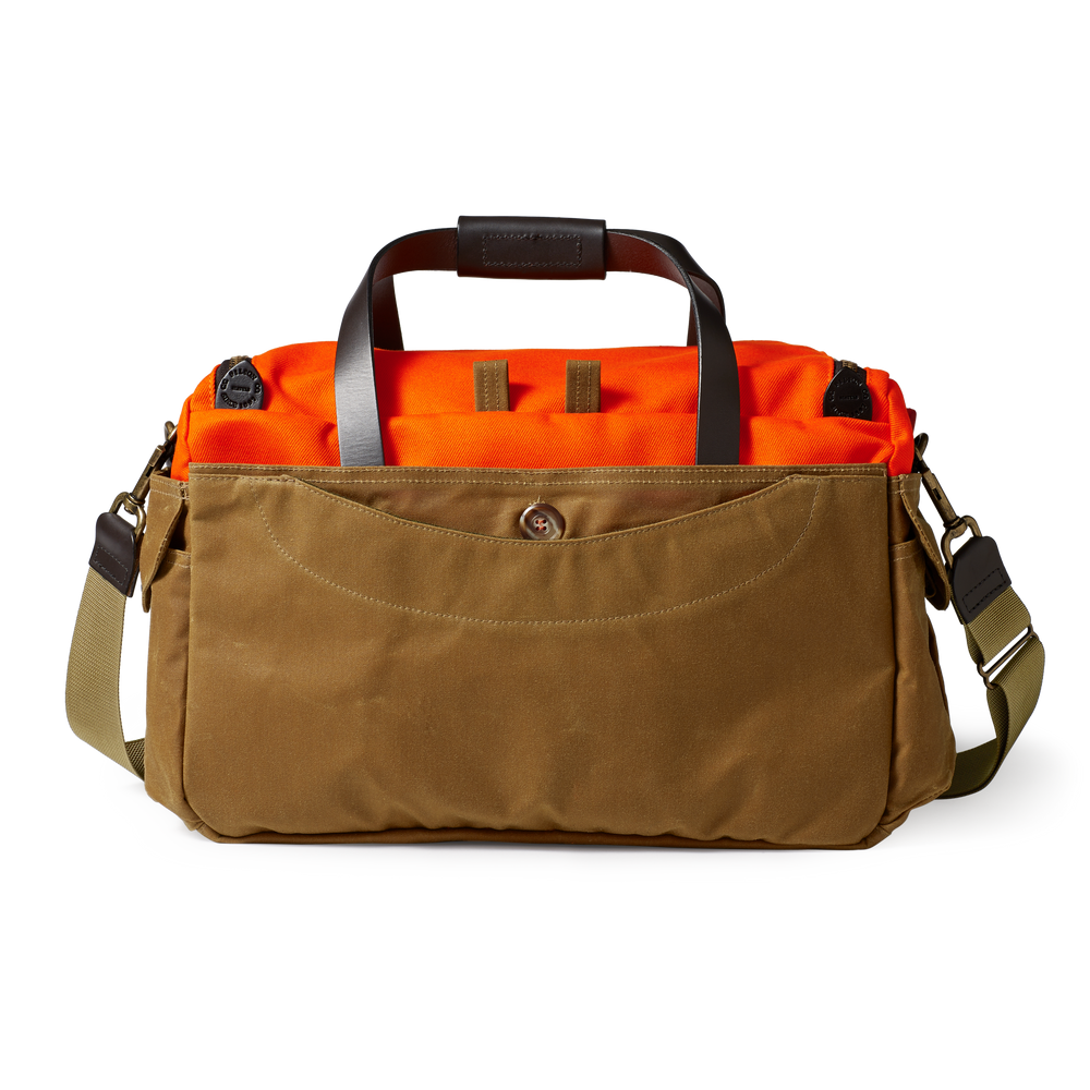Alternate view of the Filson Heritage Sportsman Bag - Orange/ Dark Tan