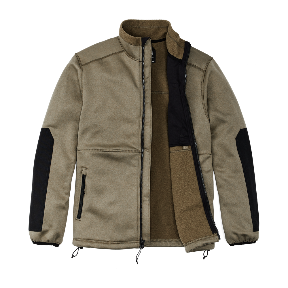 Alternate view of the Filson Granite Spire Fleece Jacket - Field Olive