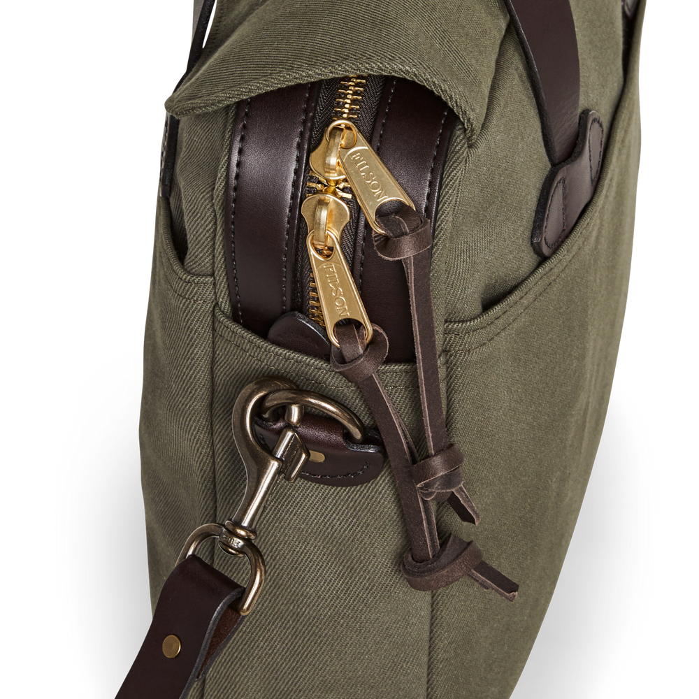 Rugged Twill Original Briefcase - Otter Green | Filson