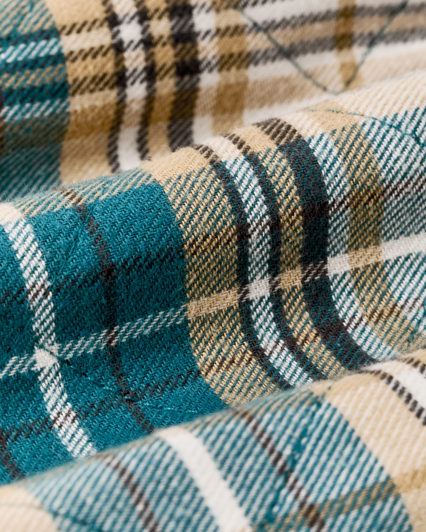 Alternate view of the Filson Insulated Flannel Jac-shirt - Teal / Khaki Plaid