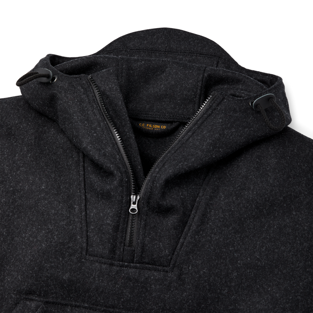 Alternate view of the Filson Yukon Wool Anorak - Charcoal