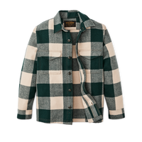 Wool Jac-shirt - Pine / Beige Check