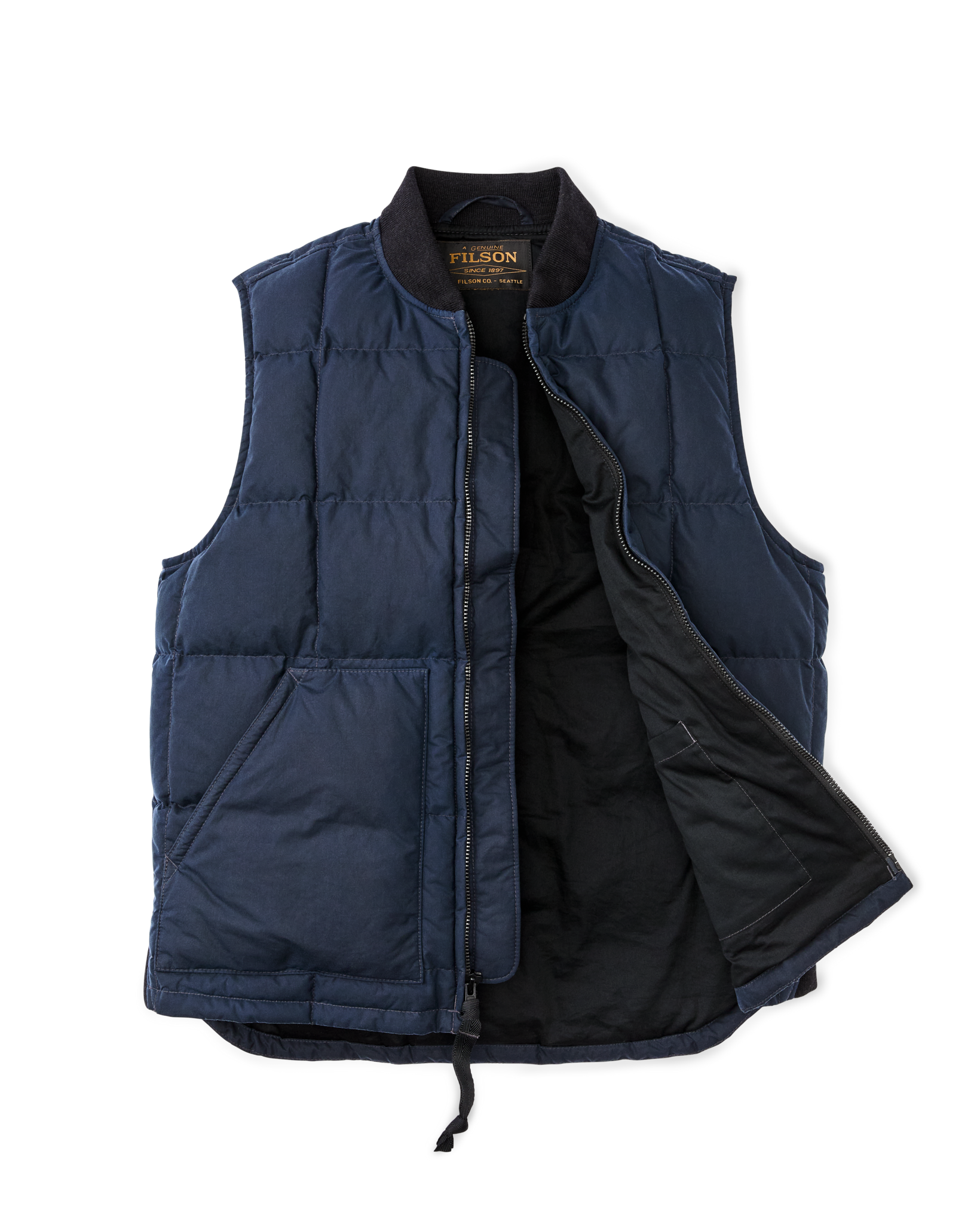Waxed Down Vest - Night Sky