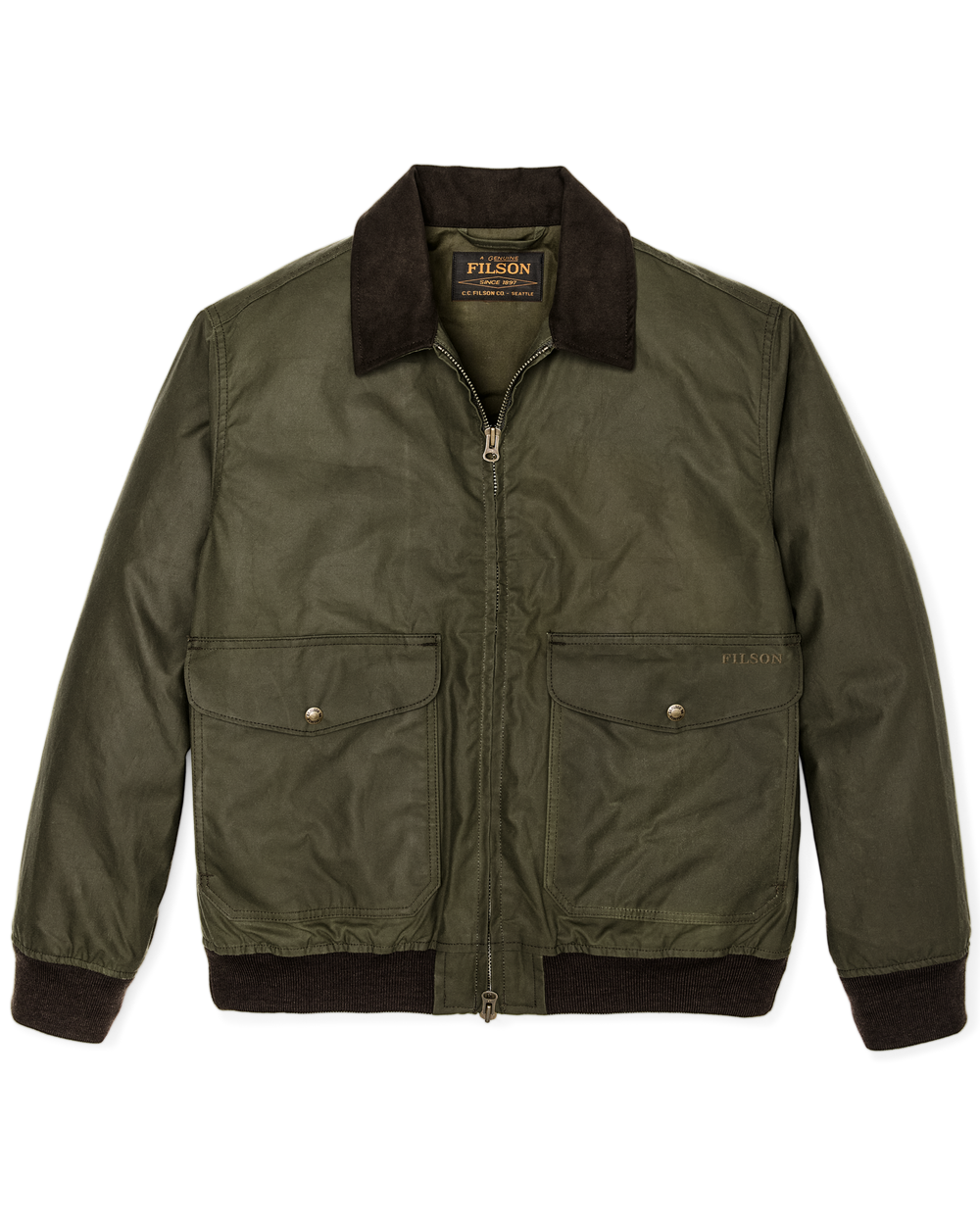 Cover Cloth Bomber Jacket - Marsh Olive