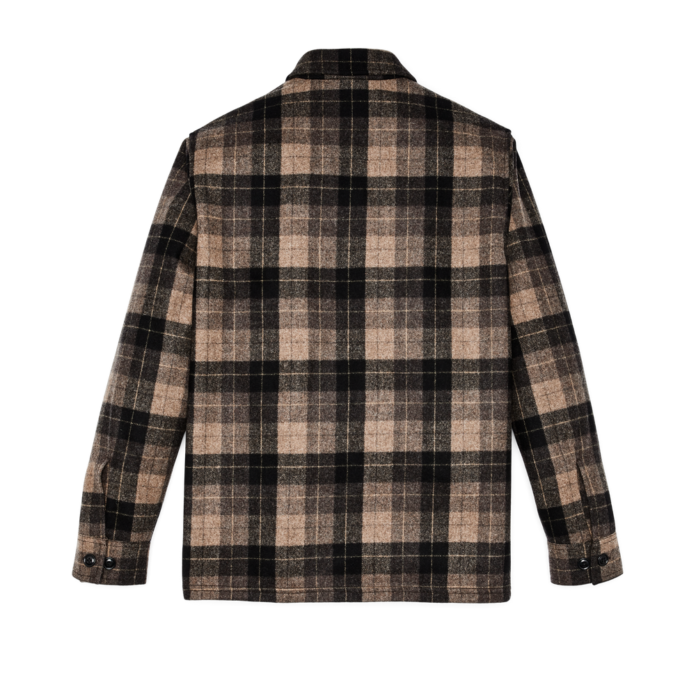 Alternate view of the Filson Wool Jac-shirt - Oat / Brown / Heather / Multi Plaid