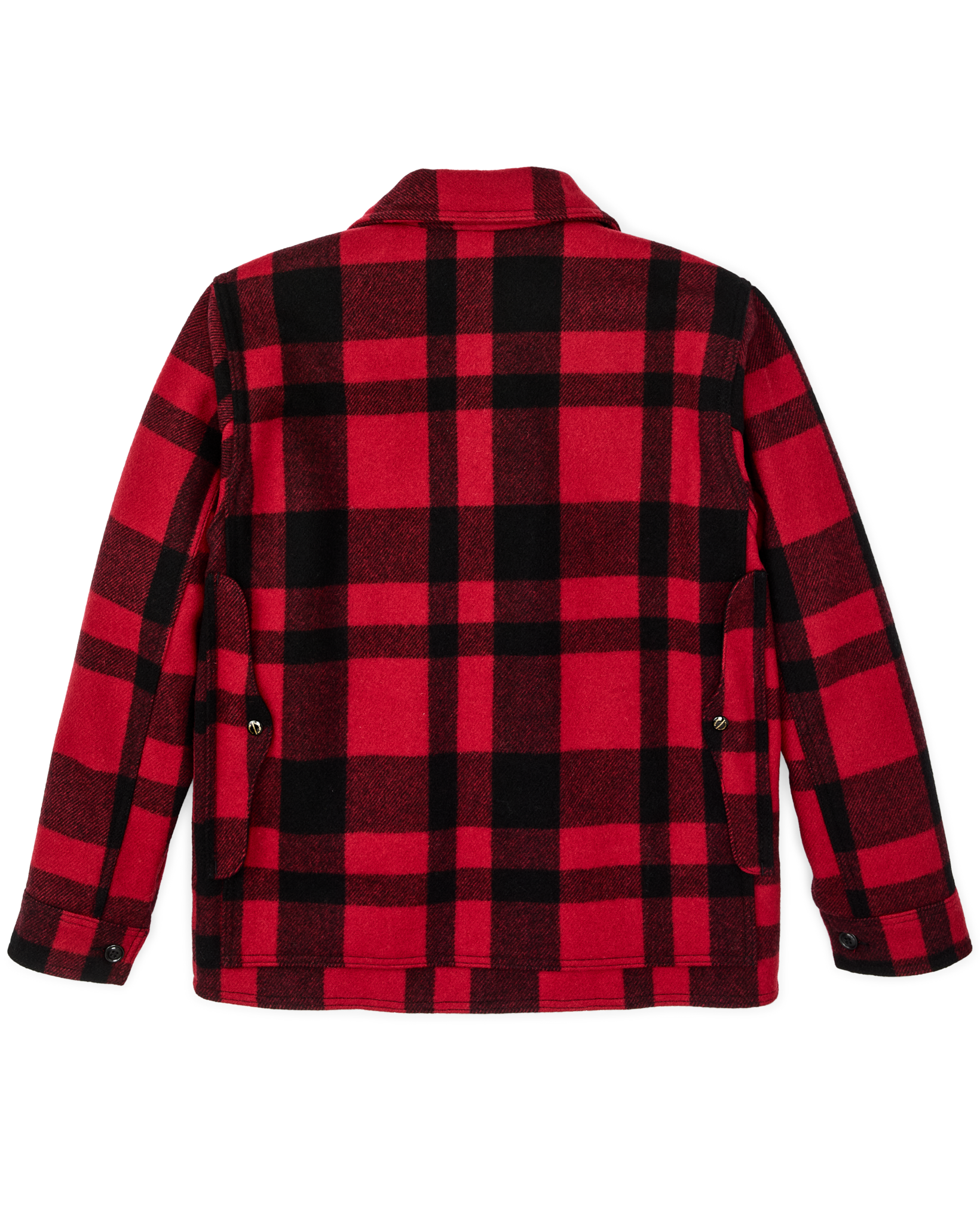 1940s Mackinaw Wool Cruiser Jacket - Red / Black Heritage Plaid
