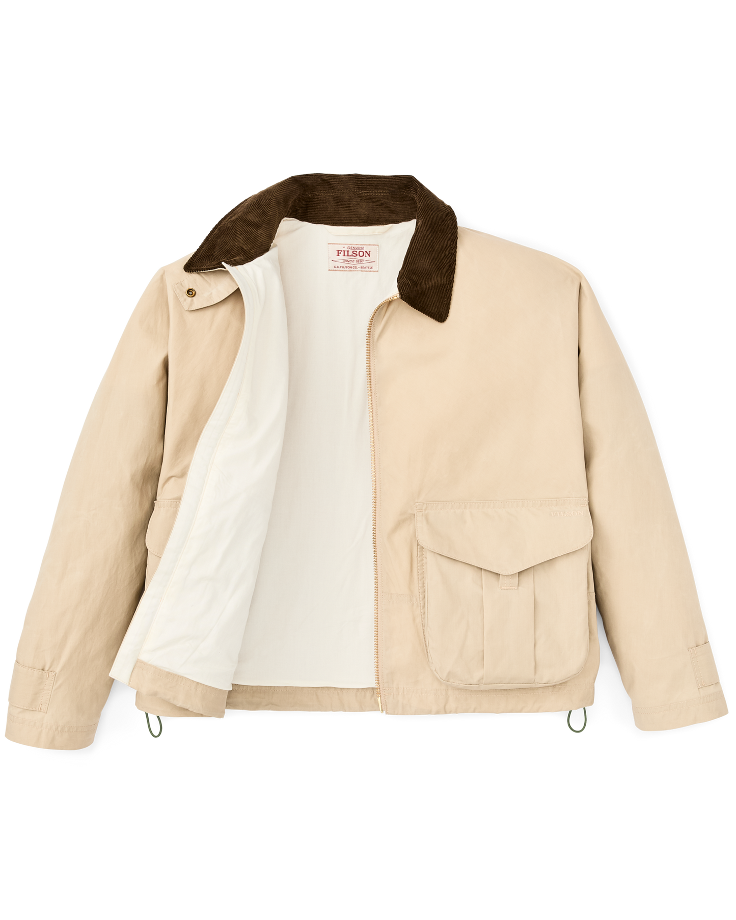 Alternate view of the Filson Women's Dry Wax Short Work Jacket - Quail Tan