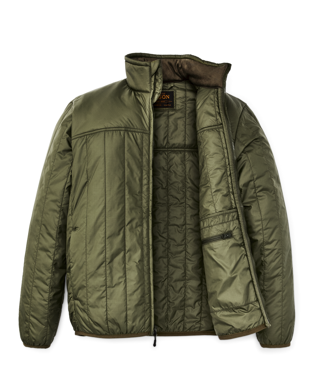 Alternate view of the Filson Ultralight Jacket - Dark Olive Drab