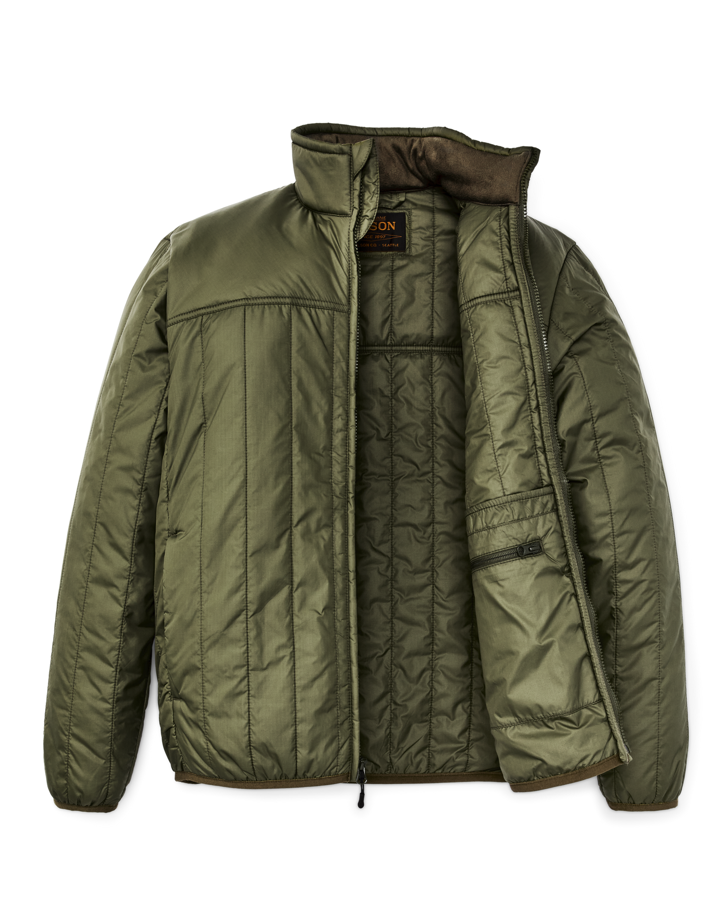Alternate view of the Filson Ultralight Jacket - Dark Olive Drab