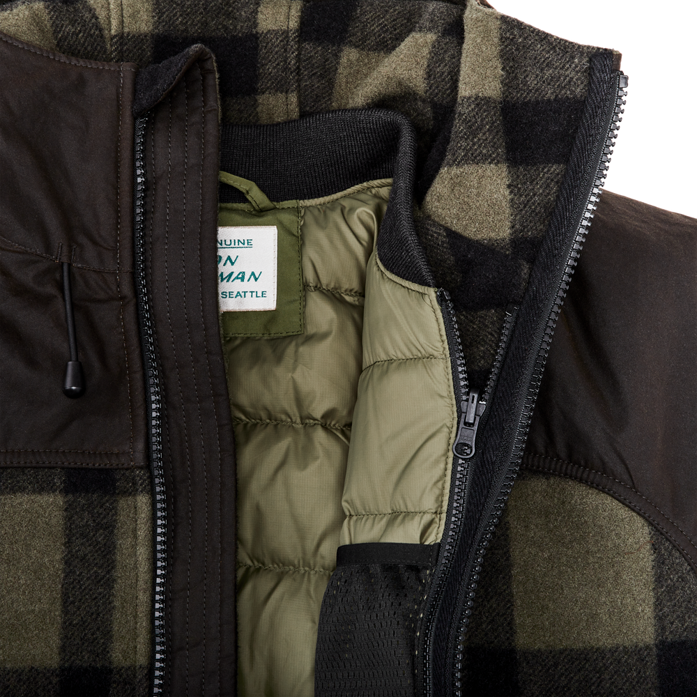 Alternate view of the Filson Down Liner Jacket - Winter Moss