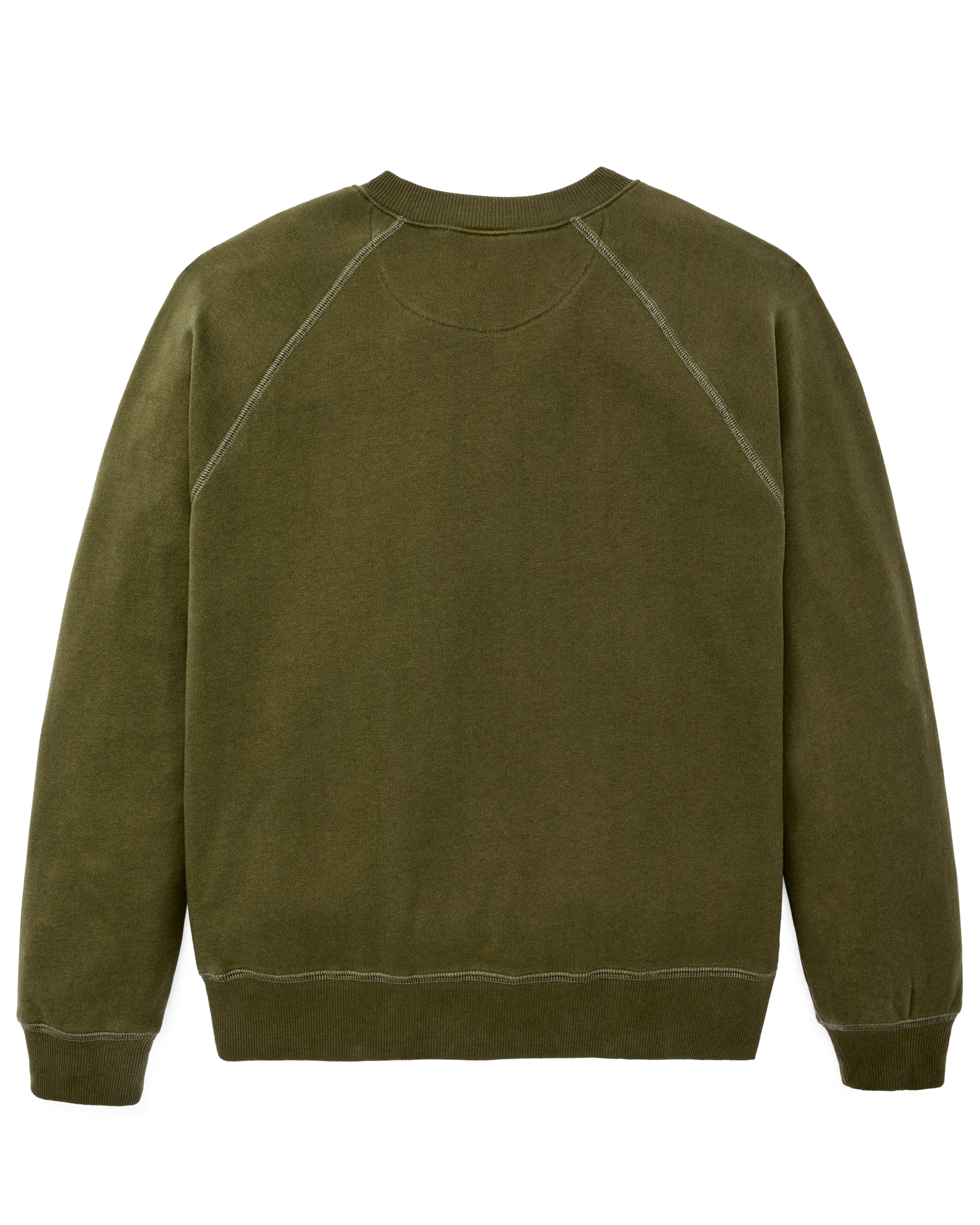 Quarter-zip Terry Sweatshirt - Dark Olive