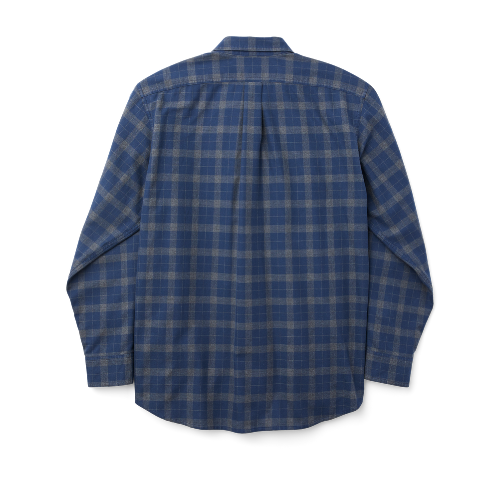 Alternate view of the Filson Lightweight Alaskan Guide Shirt - Navy/heather Gray