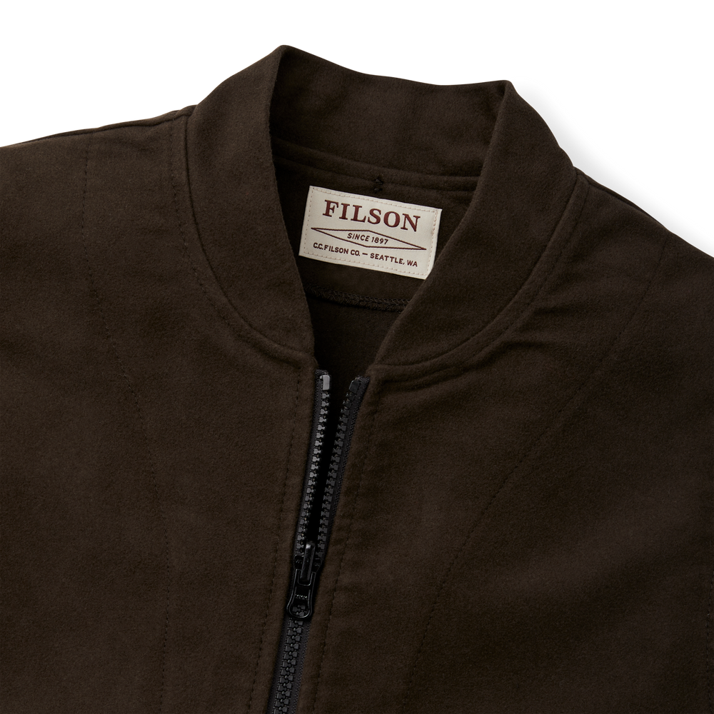 Alternate view of the Filson Moleskin Vest Liner - Brown