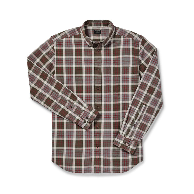 Sutter Sport Shirt - Brown/burgundy/cream Plaid