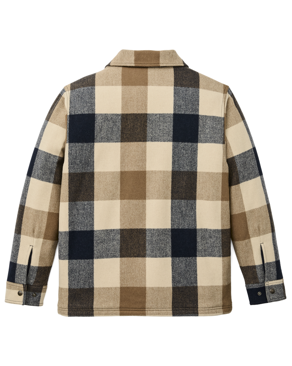 Spokane Insulated Jac-Shirt - Cream / Navy Plaid