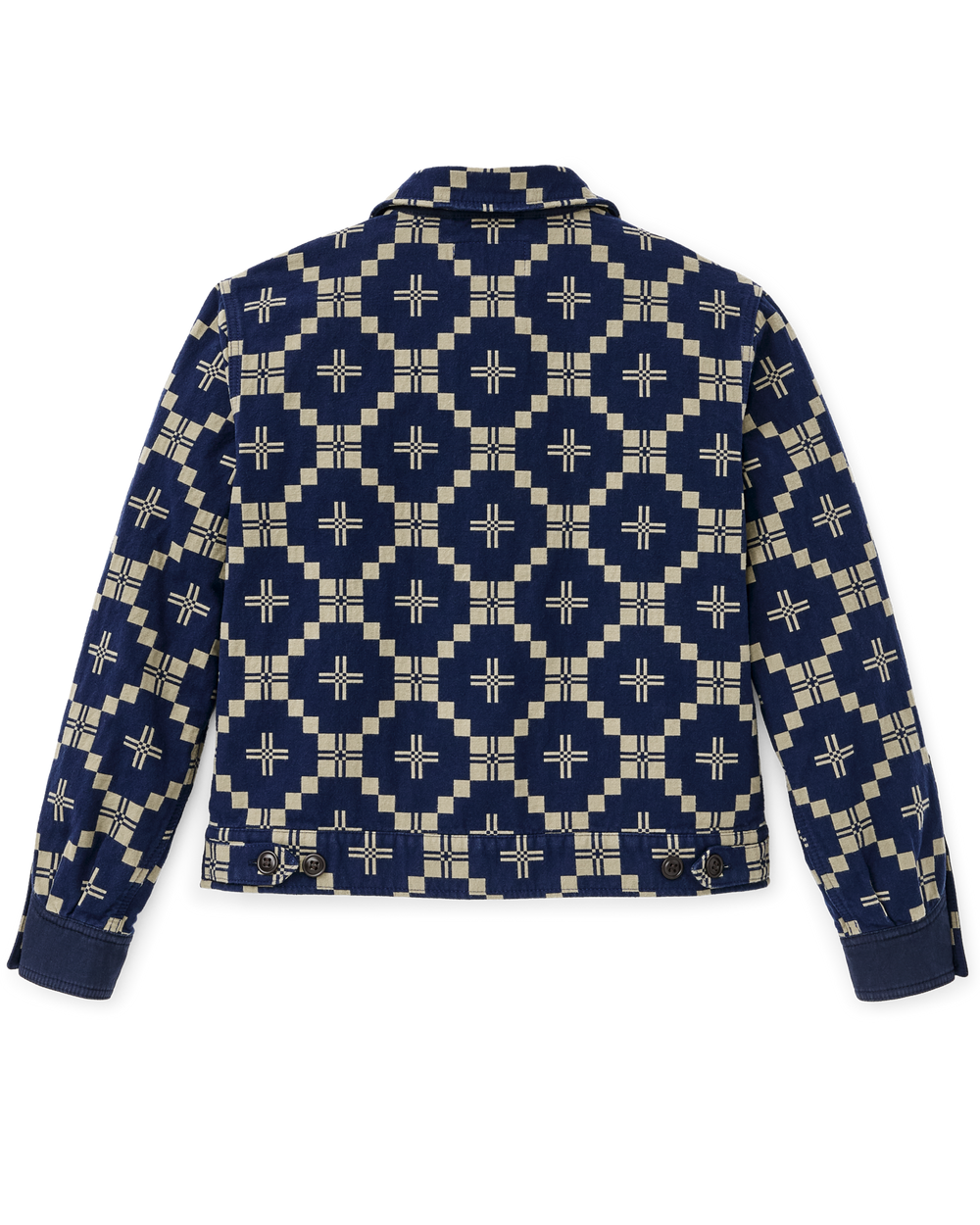 Alternate view of the Filson Women's Colchuck Short Jacket - Navy / Sage Jacquard