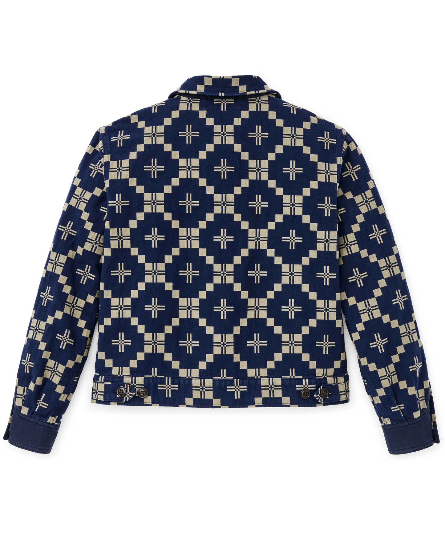 Alternate view of the Filson Women's Colchuck Short Jacket - Navy / Sage Jacquard