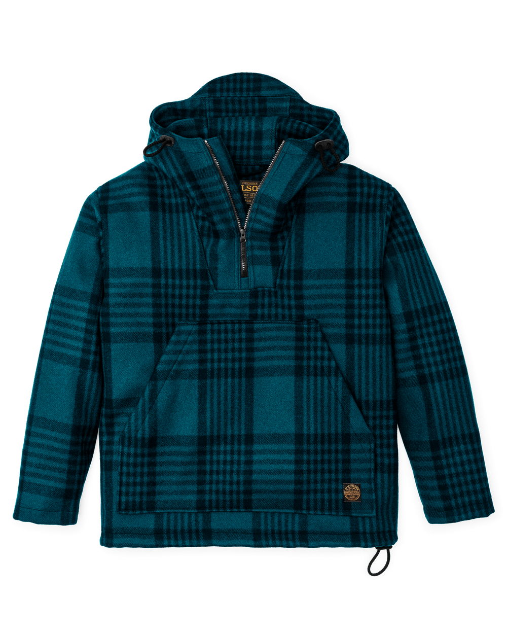 伊製 FILSON プルオーバーアノラック CORDURA 38 Mackinaw Wool Anorak - Blue / Black Plaid | Filson