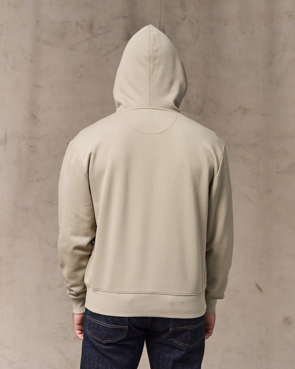 image of a model wearing Filson's Northwest Hoodie - Silver Sage