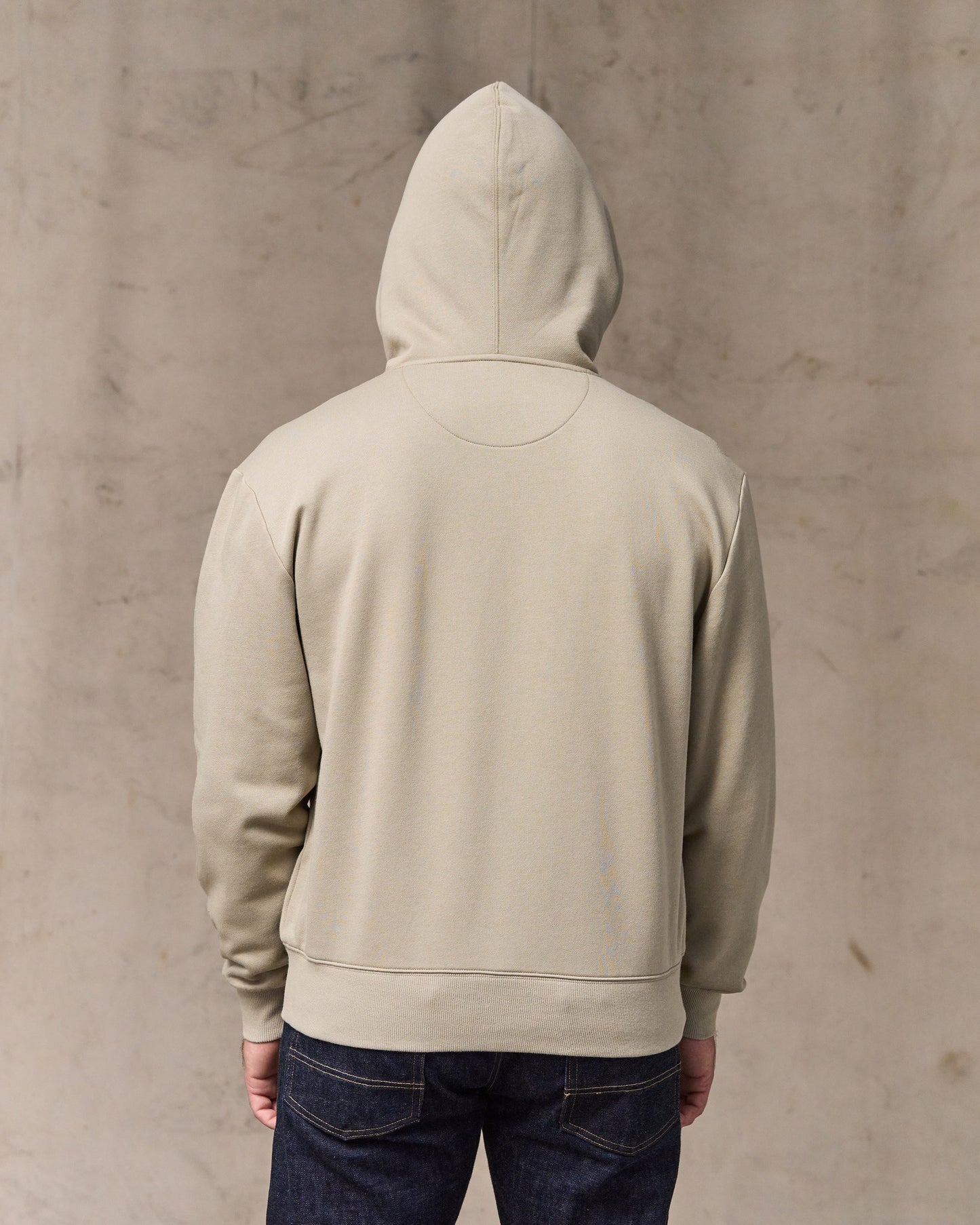 image of a model wearing Filson's Northwest Hoodie - Silver Sage