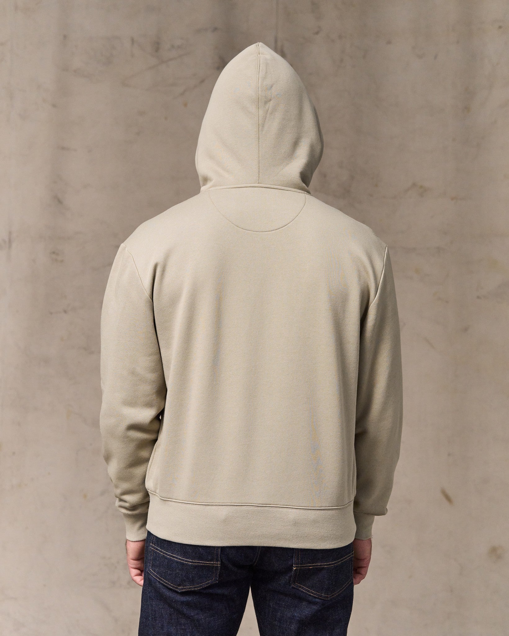 image of a model wearing Filson's Northwest Hoodie - Silver Sage
