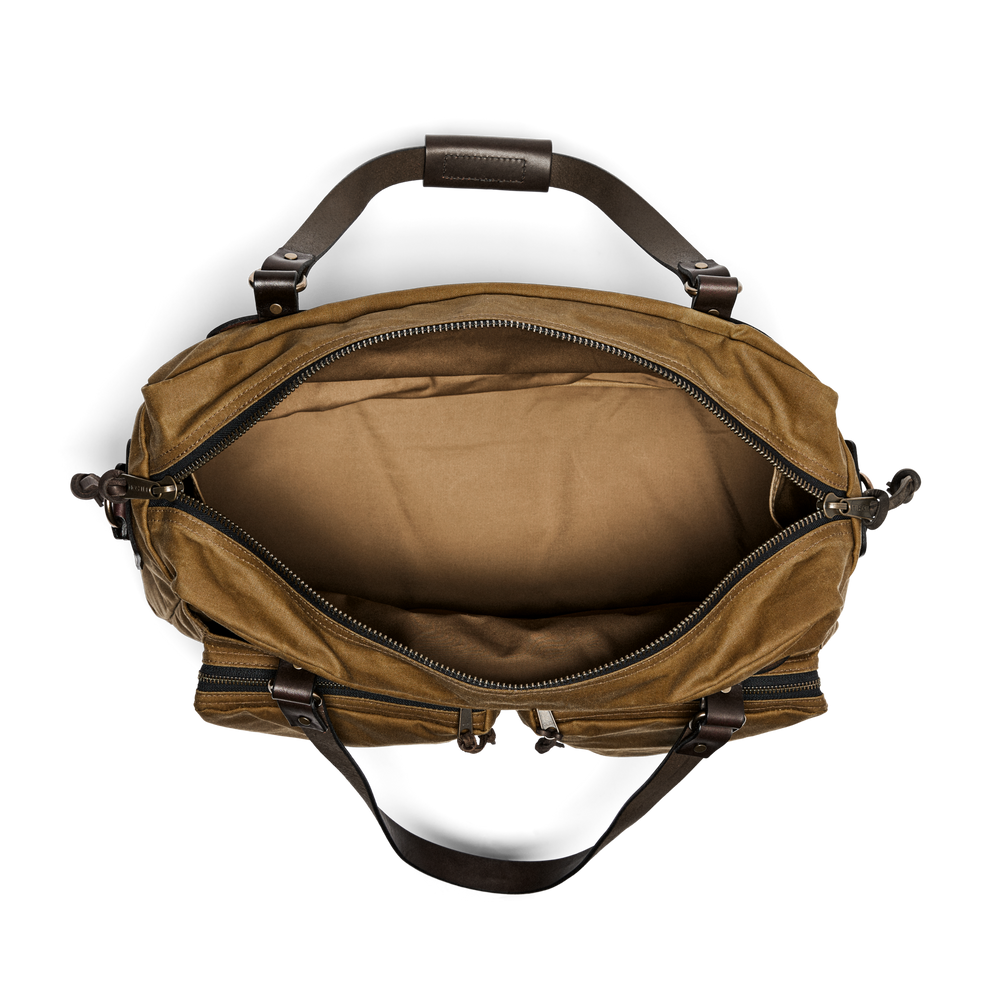 48 Hour Tin Cloth Duffle Bag - Dark Tan | Filson