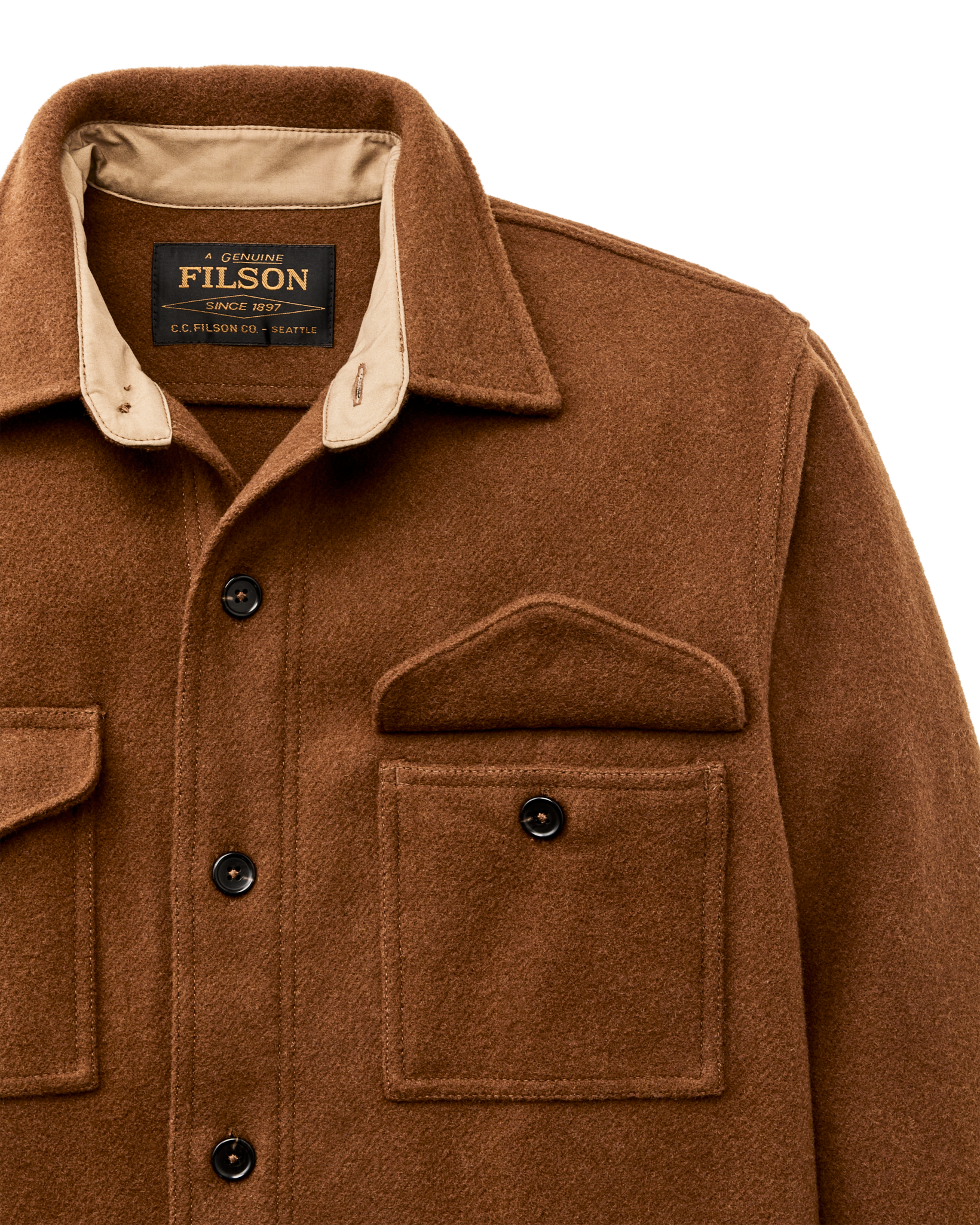 Mackinaw Wool Jac-shirt - Chessie Tan