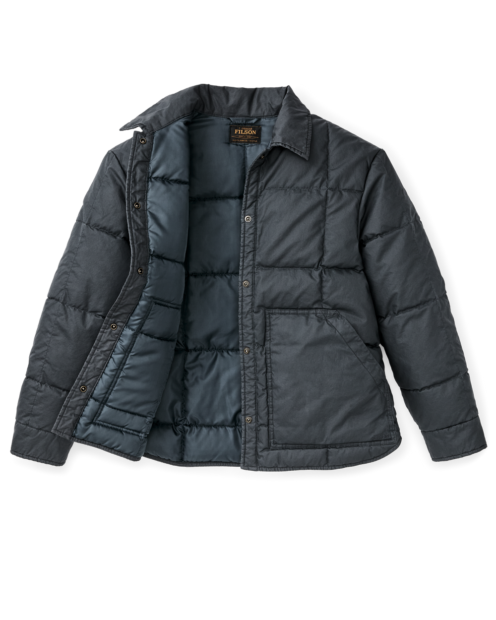 Alternate view of the Filson Women's Heritage Cotton Down Jacket - Bluefin