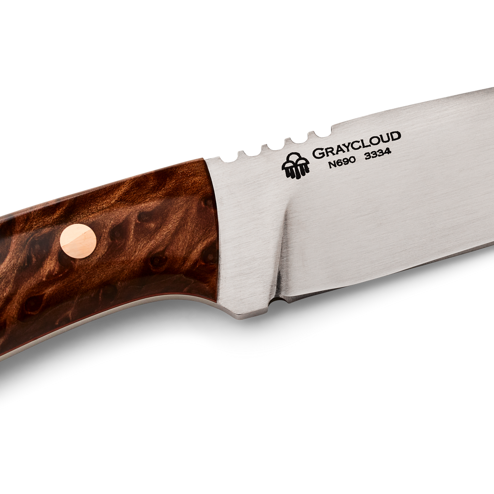 Alternate view of the Filson Filson X Graycloud Ranger Knife - Redwood Burl