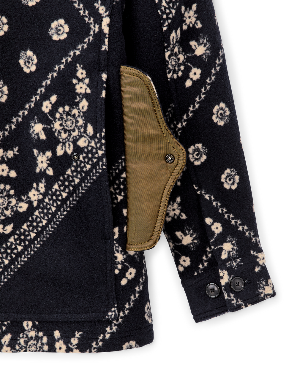 Women's Jacquard Wool Cruiser Jacket - Ink Navy