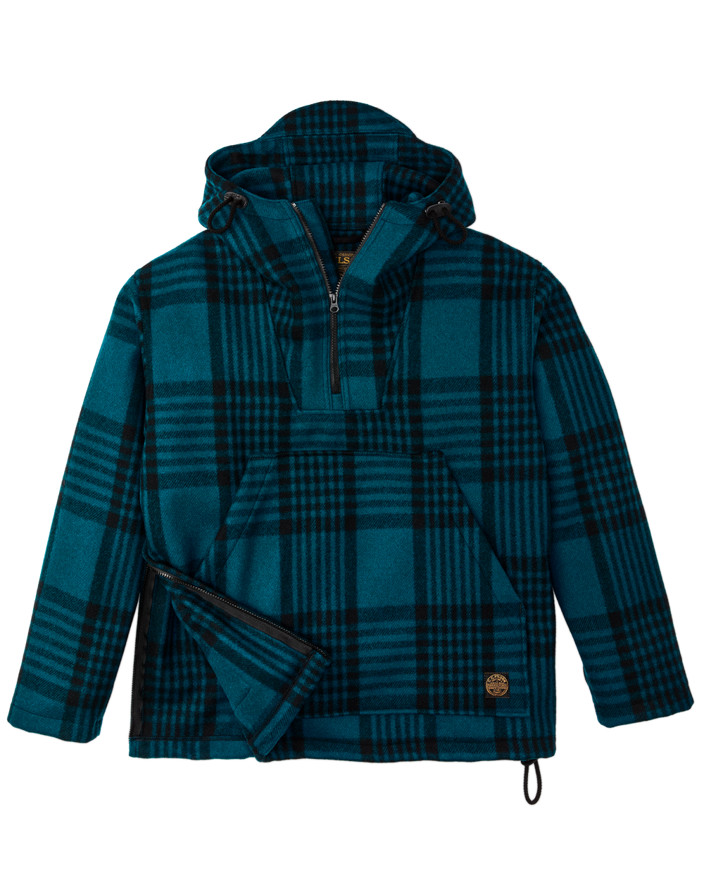 Mackinaw Wool Anorak - Blue / Black Plaid | Filson