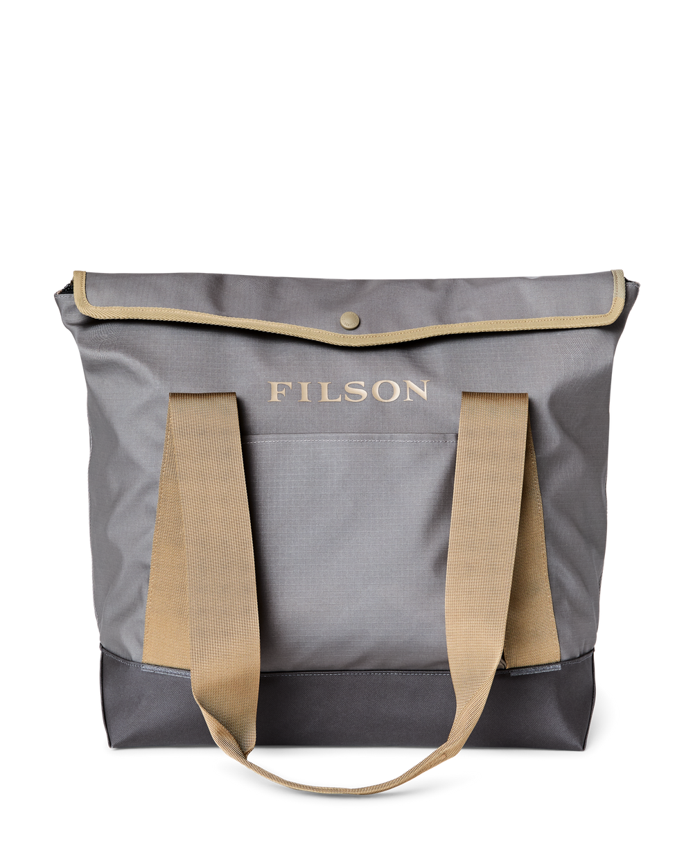 Front-facing image of the Filson All-weather Tote Bag - Moon Mist / Pewter