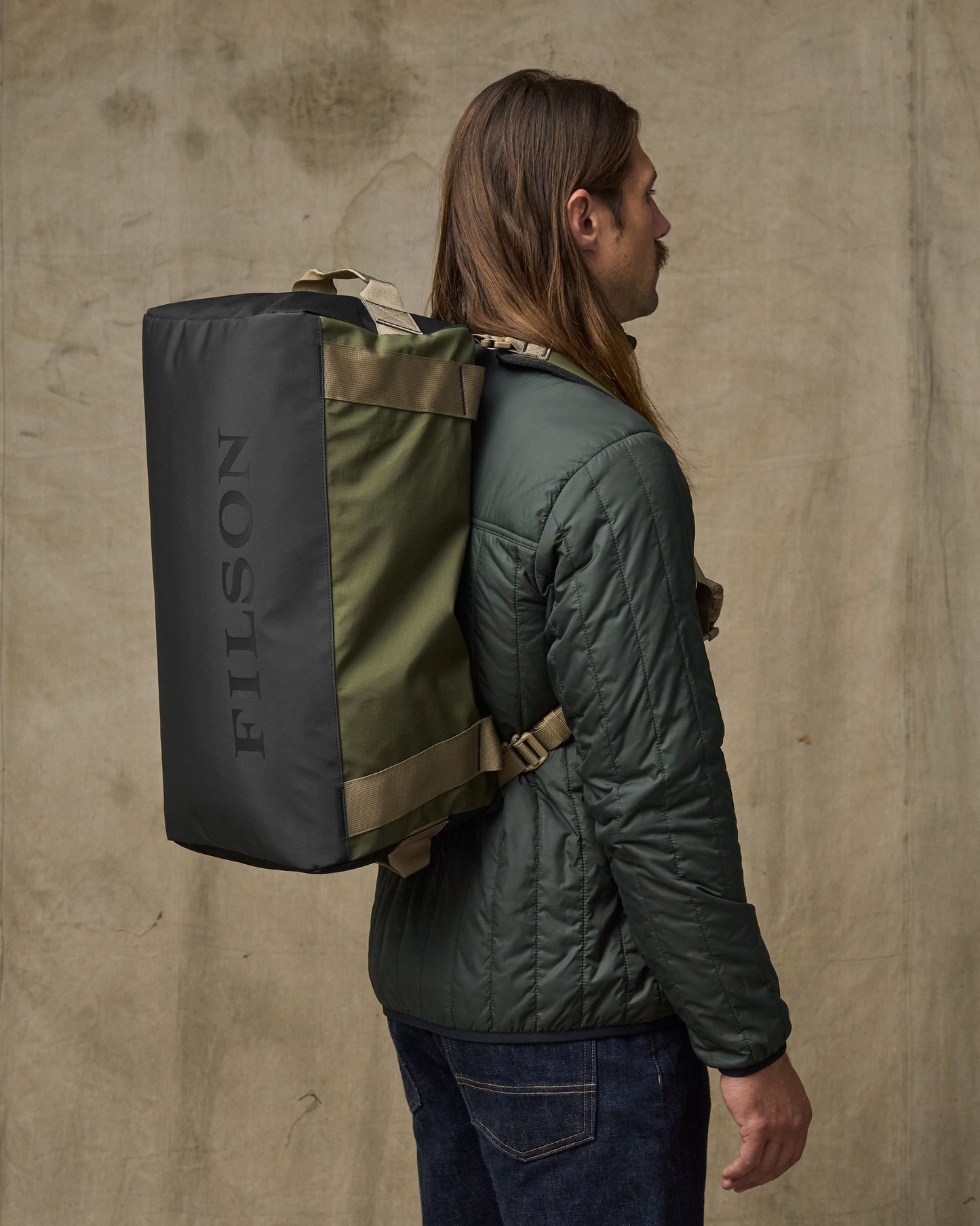 All-weather 40l Duffle - Olive / Black / Covert